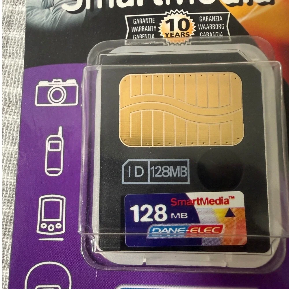 Dane-Elec 128MB SmartMedia Card ID-Capable NEW Sealed Vtg Camera MP3 Korg Roland